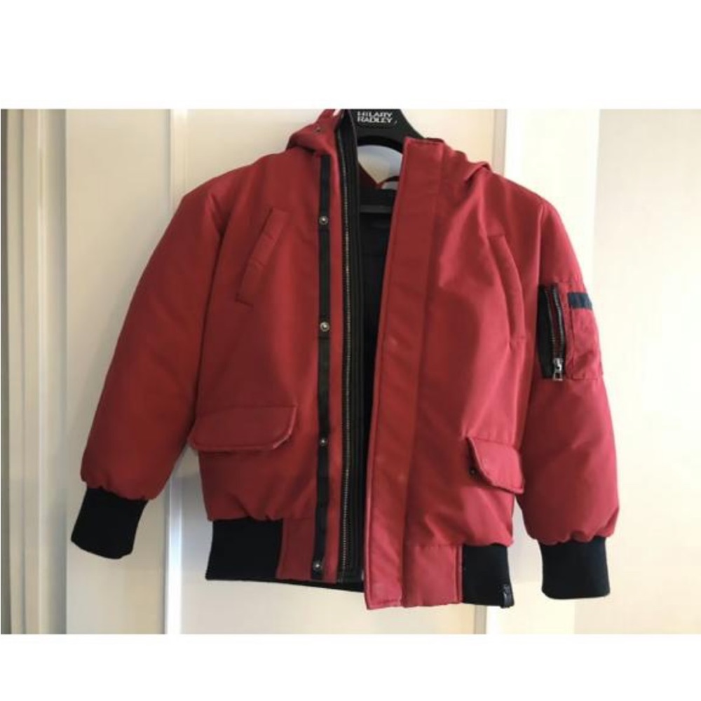 Rudsak Down Parka Red Kids Jacket sz 9-10
